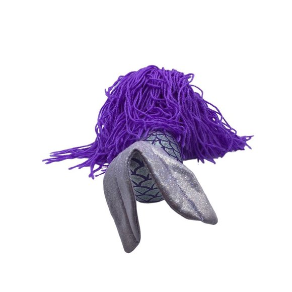 Fun Stuff Inc. Purple Hair Glitter Scales Tail Mermaid Doll Plush Toy 15.5" - Picture 5 of 9